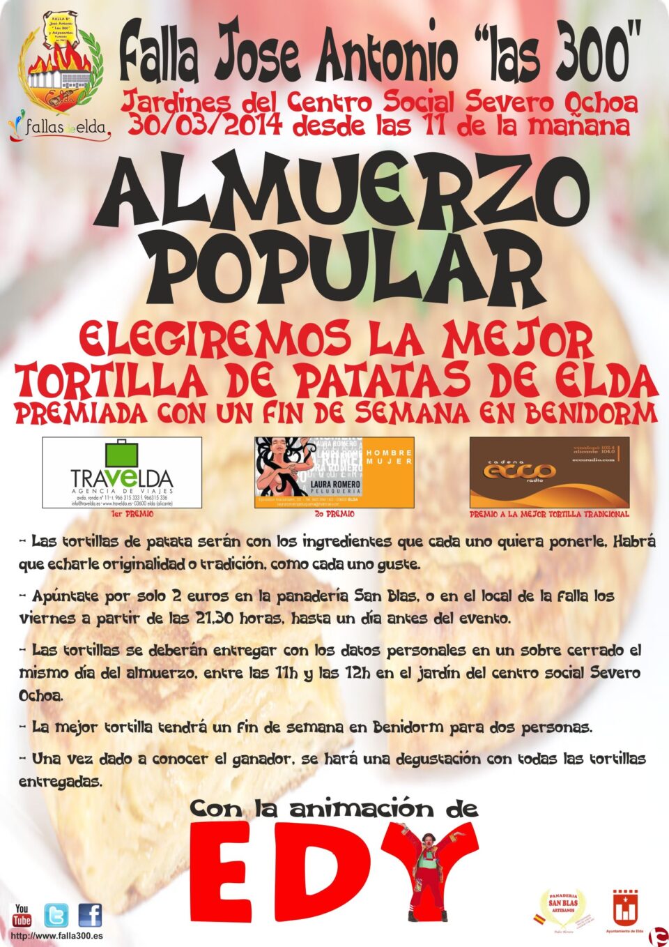 Falla las 300 Elda. Almuerzo popular 2014