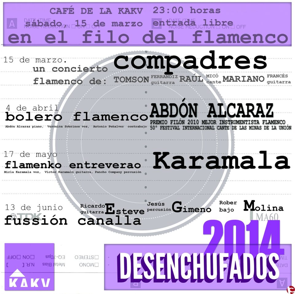 El ciclo de música Desenchufados que por tercer año consecutivo organiza la Casa de la Cvltvra se dedica este año a los diferentes estilos musicales