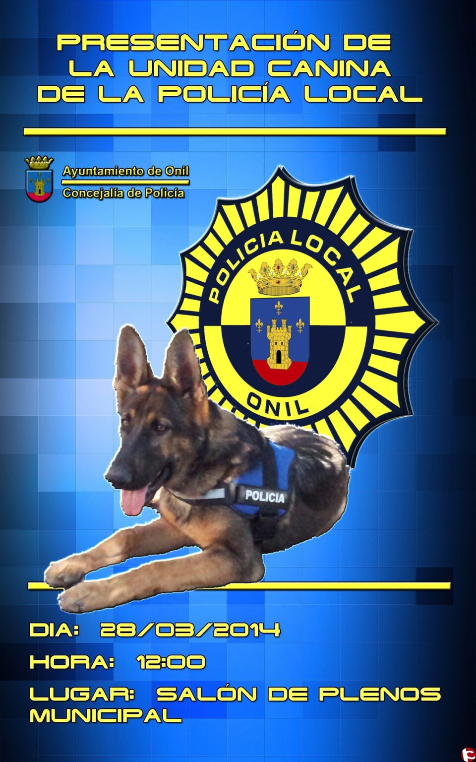 Junta local de seguridad ciudadana y Presentación de la nueva unidad canina de la Policia Local