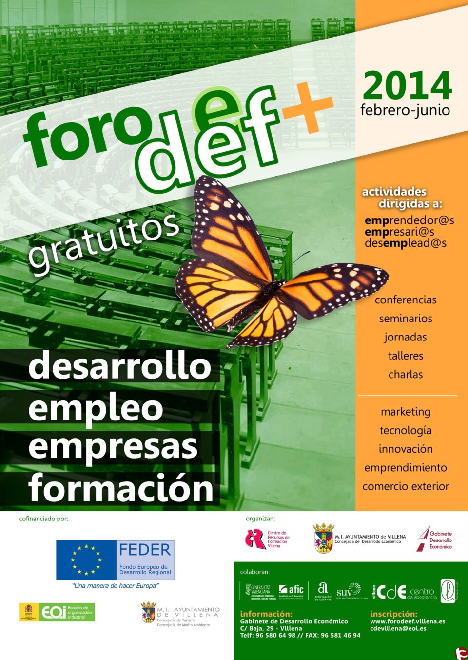 Nota de prensa. Nueva actividad del Foro Deef 2014.