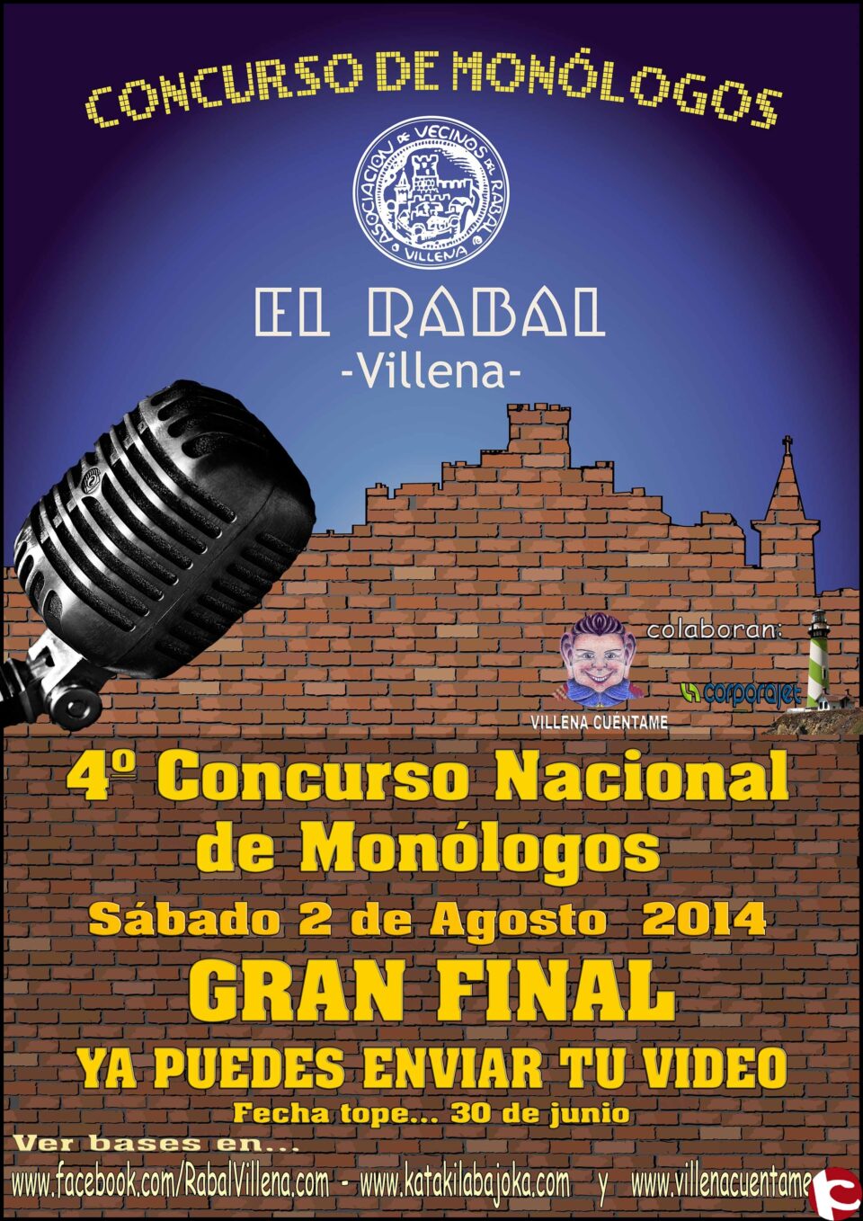 BASES 4º CONCURSO DE MONÓLOGOS EL RABAL DE VILLENA