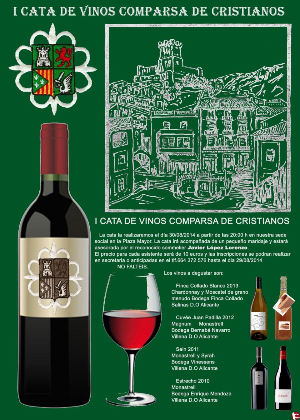 Cata de vinos de la comparsa de Cristianos