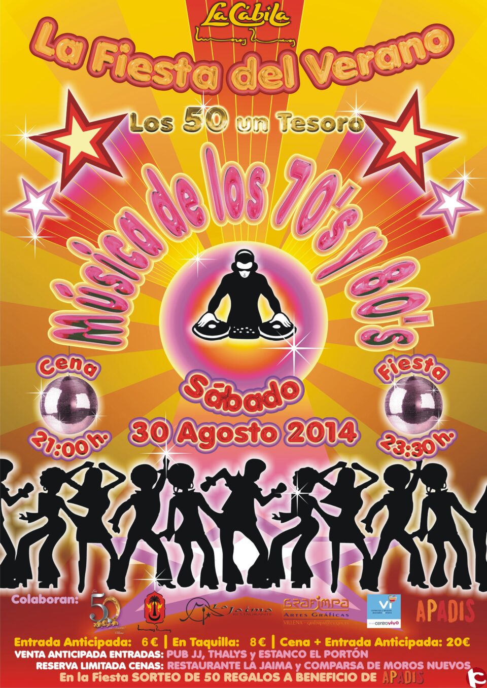 LA FIESTA DEL VERANO LOS 50 UN TESORO en LA CÁBILA