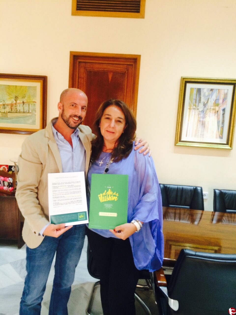 El Ayuntamiento de Elda apoya a la Once en su campaña para que Europa apruebe un Día de la Ilusión