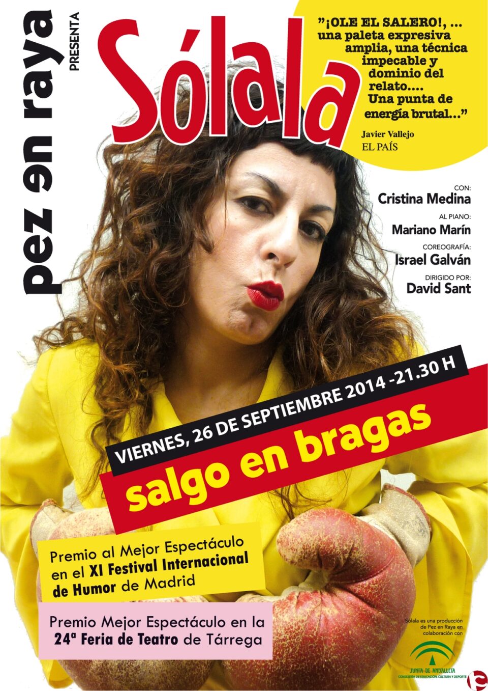 EL HUMOR ABSURDO DE CRISTINA MEDINA ABRIRÁ LA NUEVA TEMPORADA EN EL CHAPÍ CON SU ESPECTÁCULO SÓLALA.