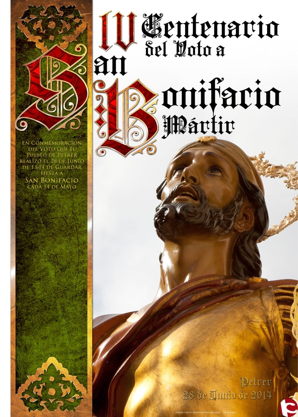 La ONCE conmemorará en su cupón del 30 de diciembre el IV centenario del voto de Petrer al patrón San Bonifacio