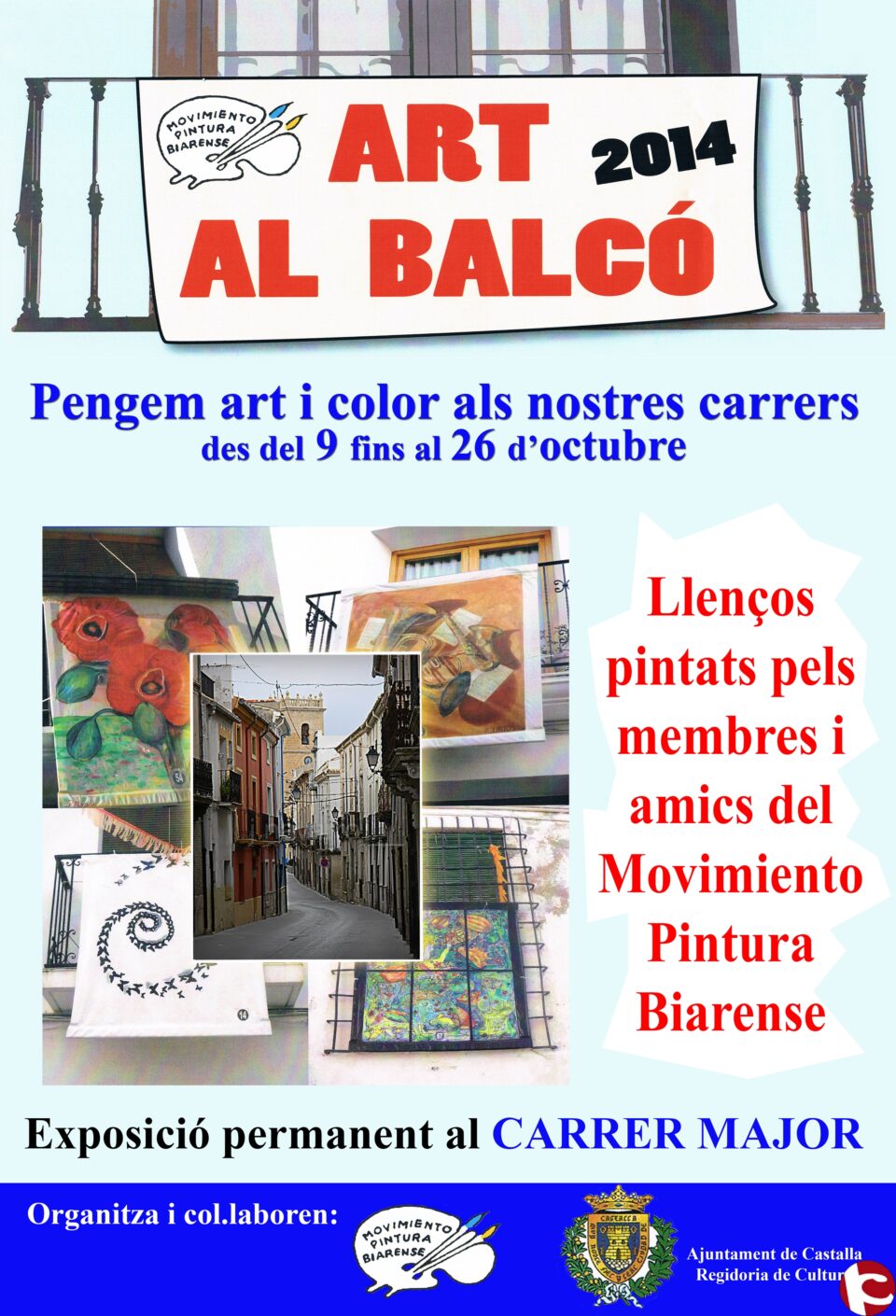 Art al balcó en Castalla