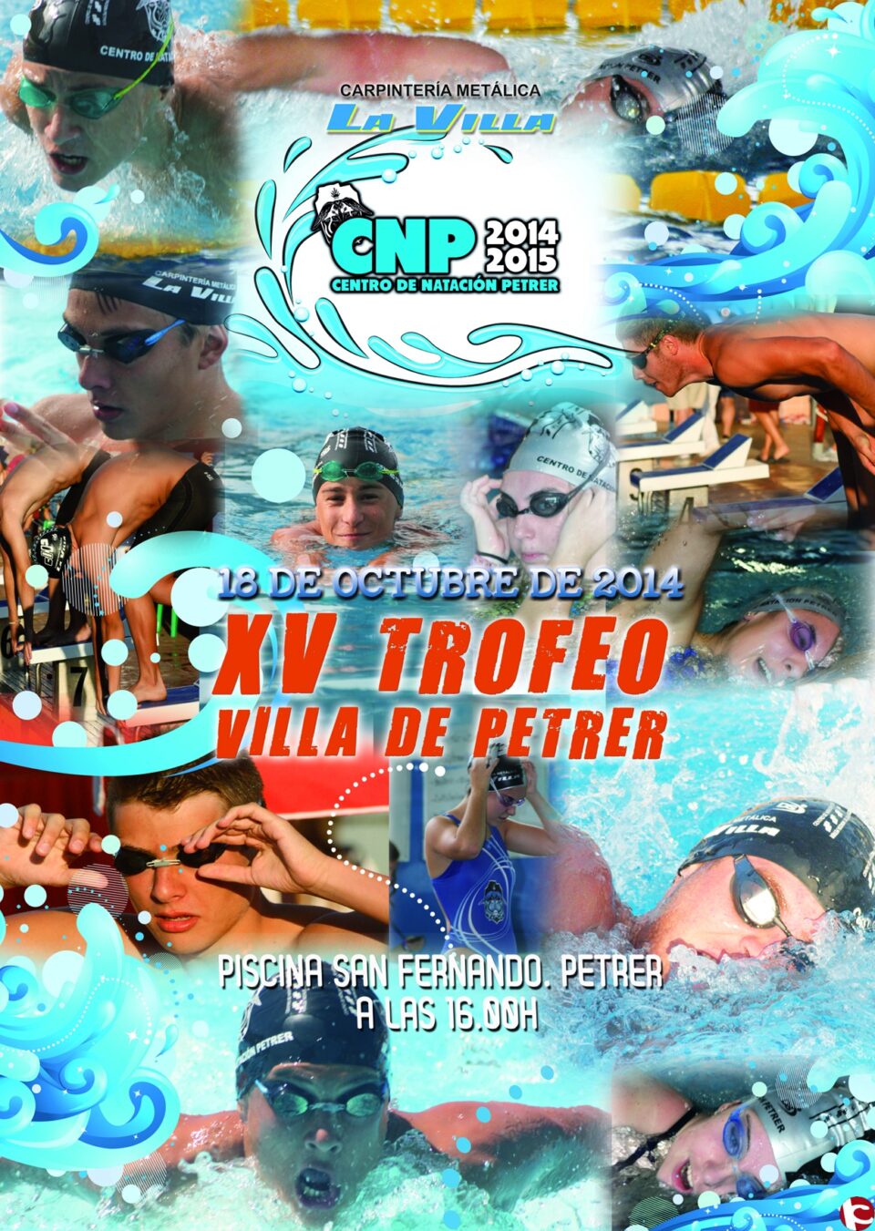 XV Trofeo de Natación "Villa de Petrer" el sábado a las 16:00 h