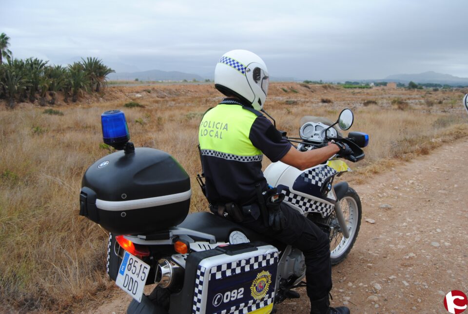 La Policía Local realiza dos nuevas detenciones en la zona de la huerta de Novelda