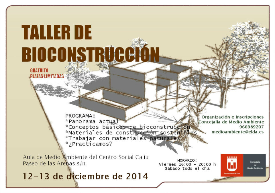 Curso sobre Bioconstrucción organizado por la Concejalía de Medio Ambiente