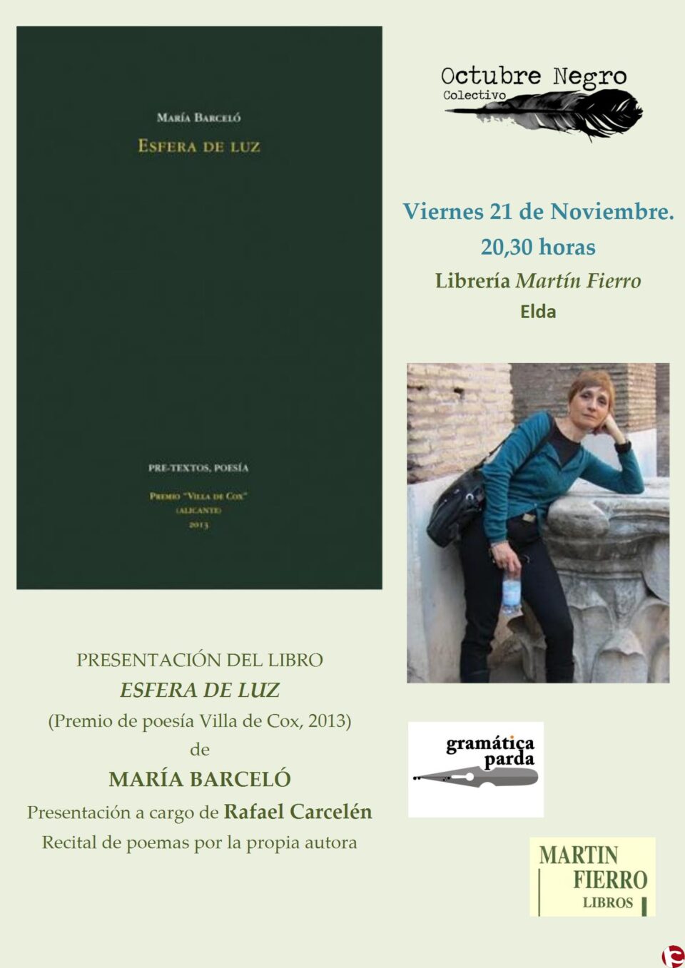 Presentación libro "Esfera de Luz" de María Barceló