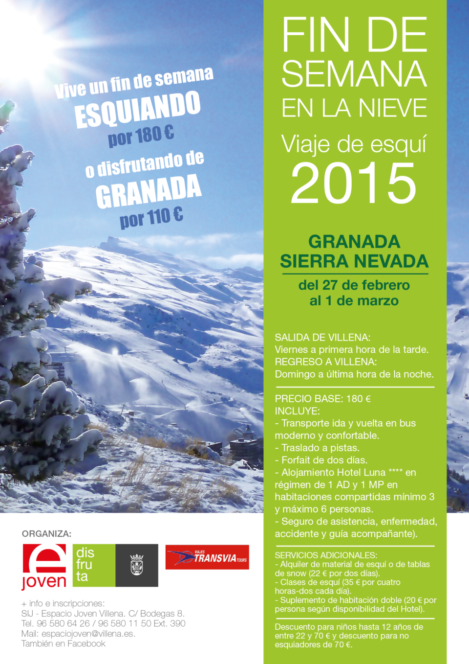 Viaja a la nieve con el SIJ