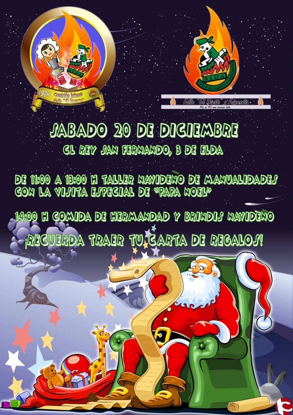Actividades navideñas Falla El Hhuerto