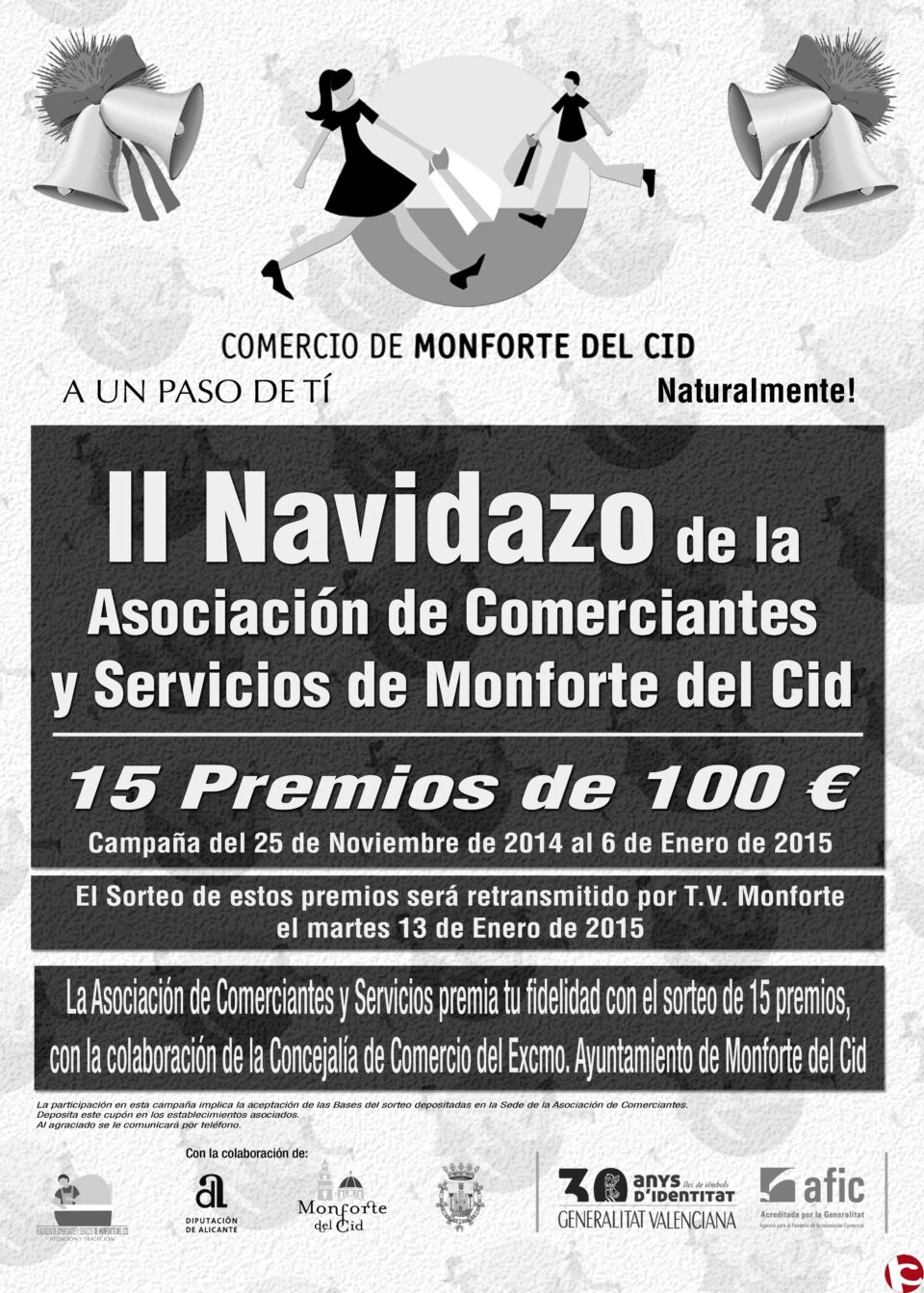 La Asociación de Comerciantes sorteará 1.500 euros en la campaña navideña