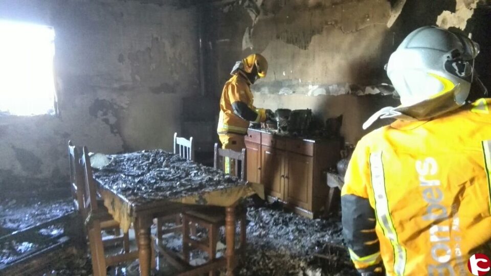 Un incendio en el último día del año