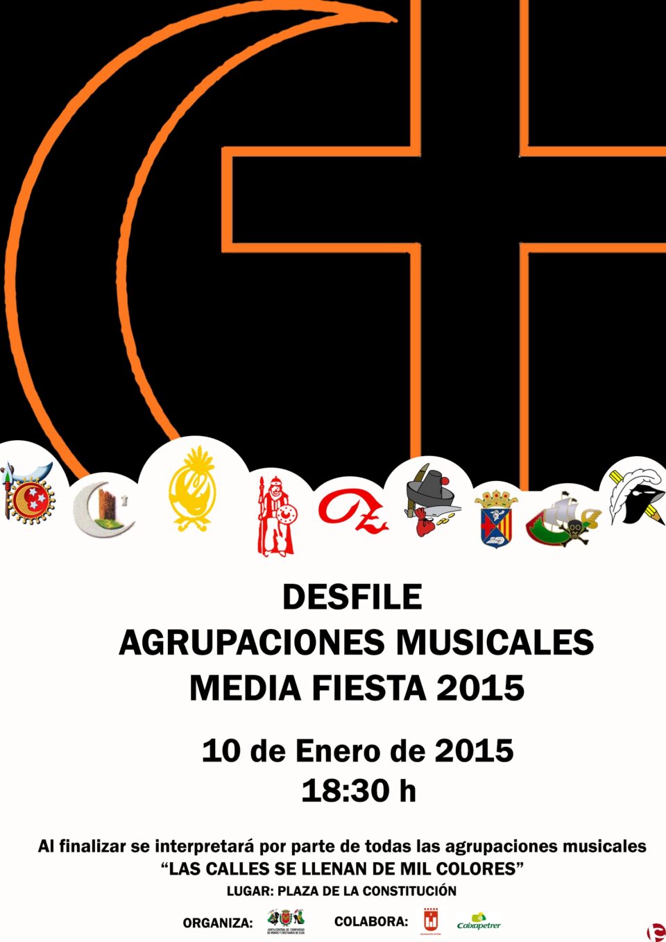 El día 10 de enero tendrá lugar el Desfile de Agrupaciones Musicales de las Comparsas