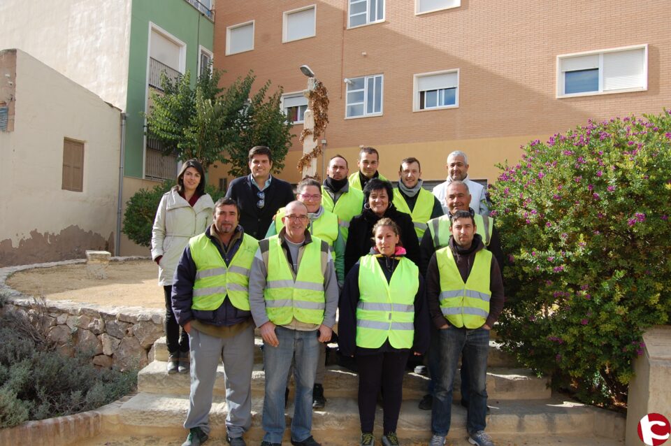 La Alcaldesa visita a los trabajadores de los Programas de Empleo