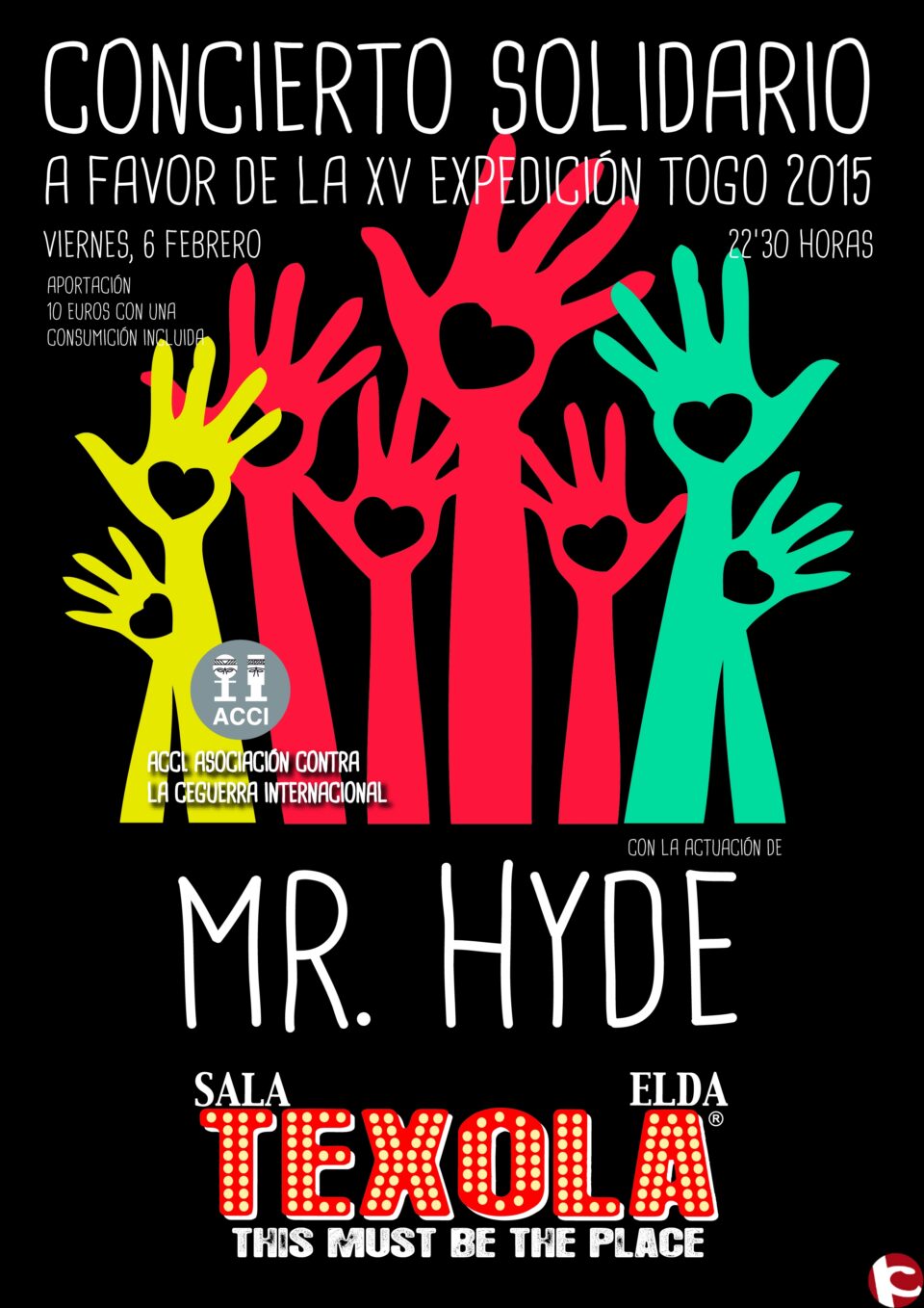 Evento solidario de la ONGD Asociación Contra la Ceguera Internacional  ACCI.