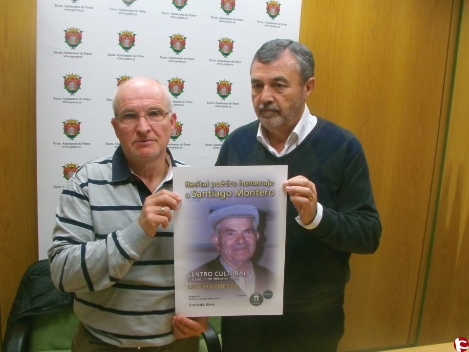 Petrer acoge un recital poético en homenaje a Santiago Montero Arnau