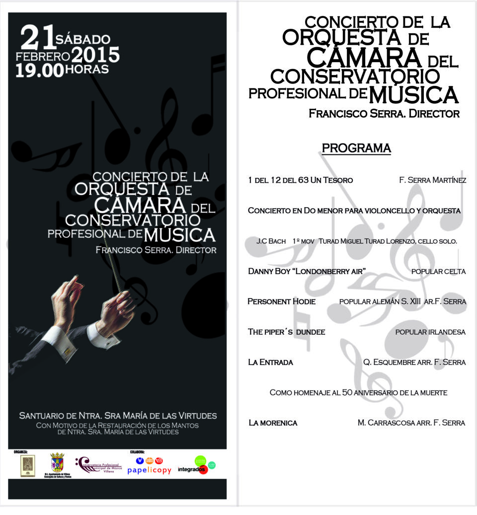 Información sobre el concierto que se celebra el sábado a las 19:00 horas en el Santuario