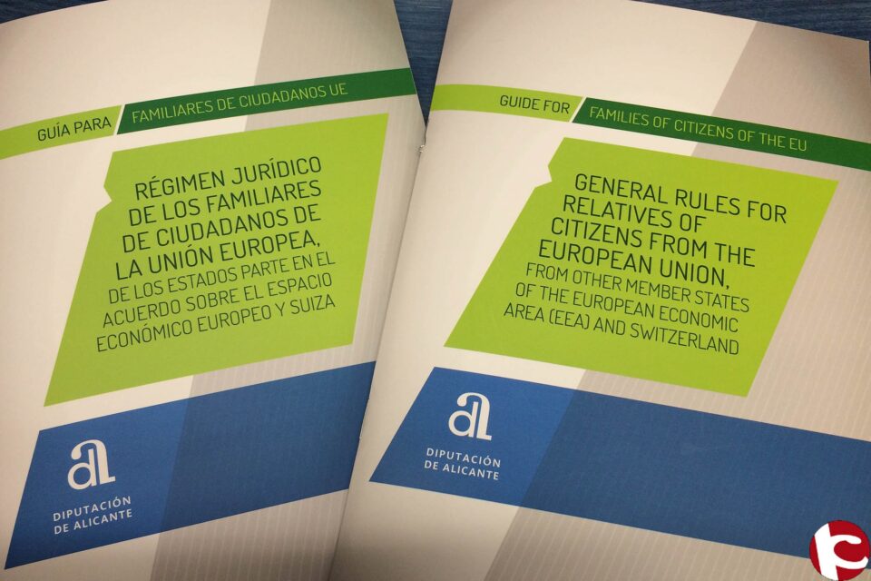 La Diputación de Alicante informa a los ciudadanos europeos del régimen jurídico que afecta a sus familiares