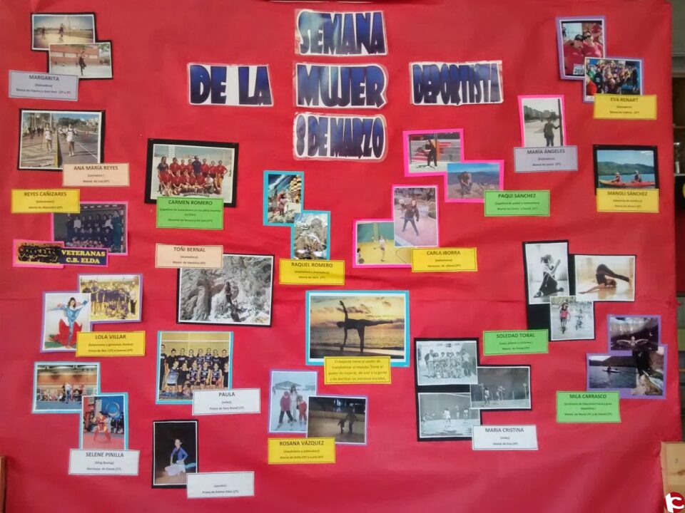 EXPOSICIÓN "MUJER TRABAJADORA Y DEPORTISTA" EN EL C.P. PINTOR SOROLLA