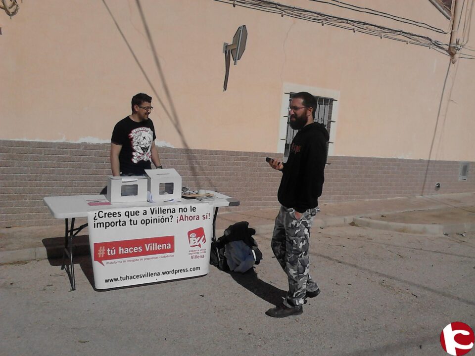 PRIMEROS RESULTADOS DE LAS ENCUESTAS SEMANALES DE ESQUERRA UNIDA DE VILLENA