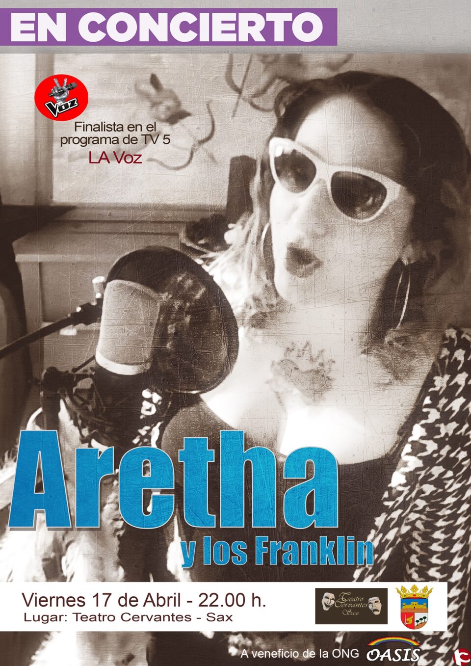 Aretha y los Franklin actúan en Sax a beneficio de OASIS