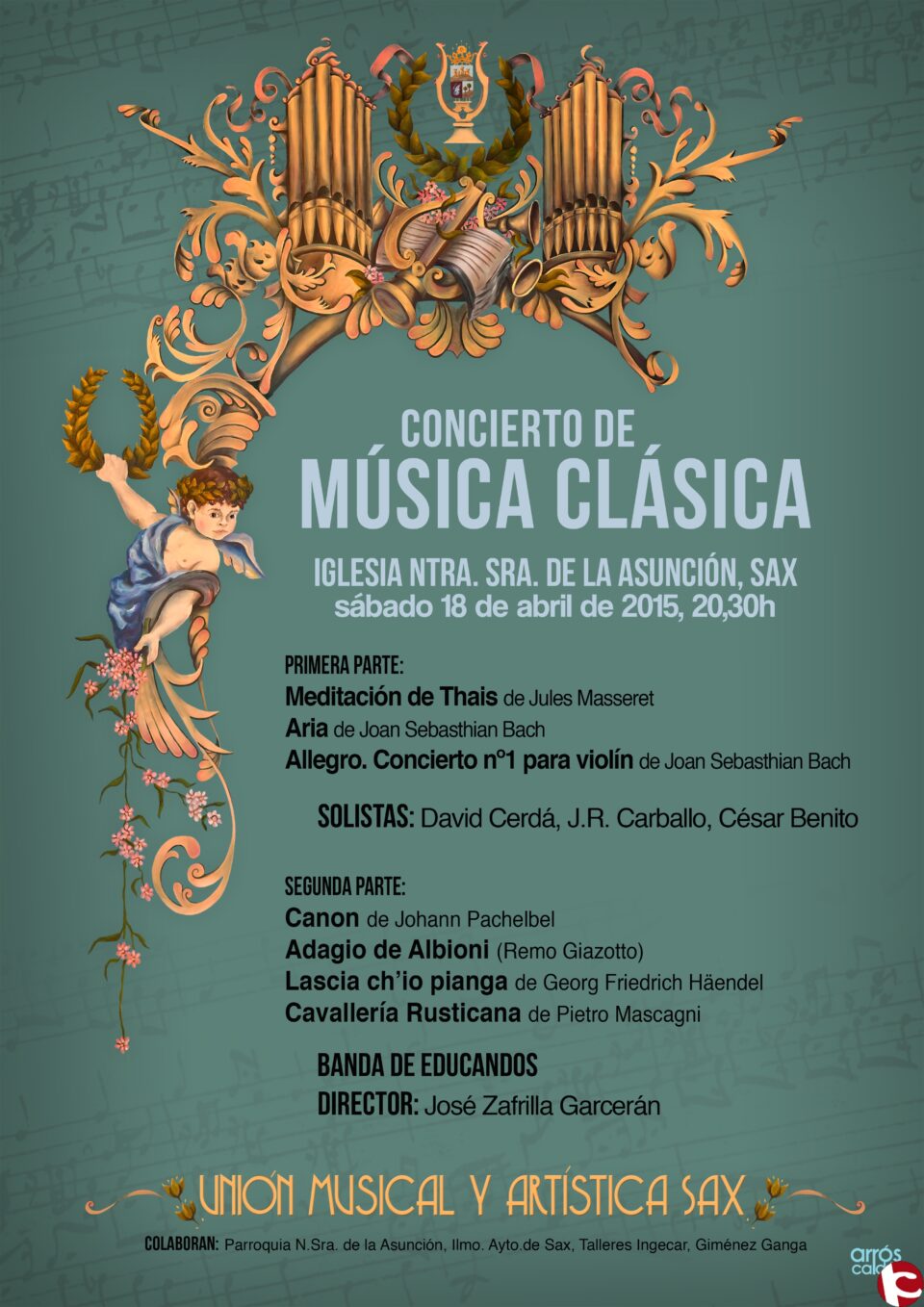 La Banda de Educandos ofrece el sábado un concierto en la Iglesia de Sax