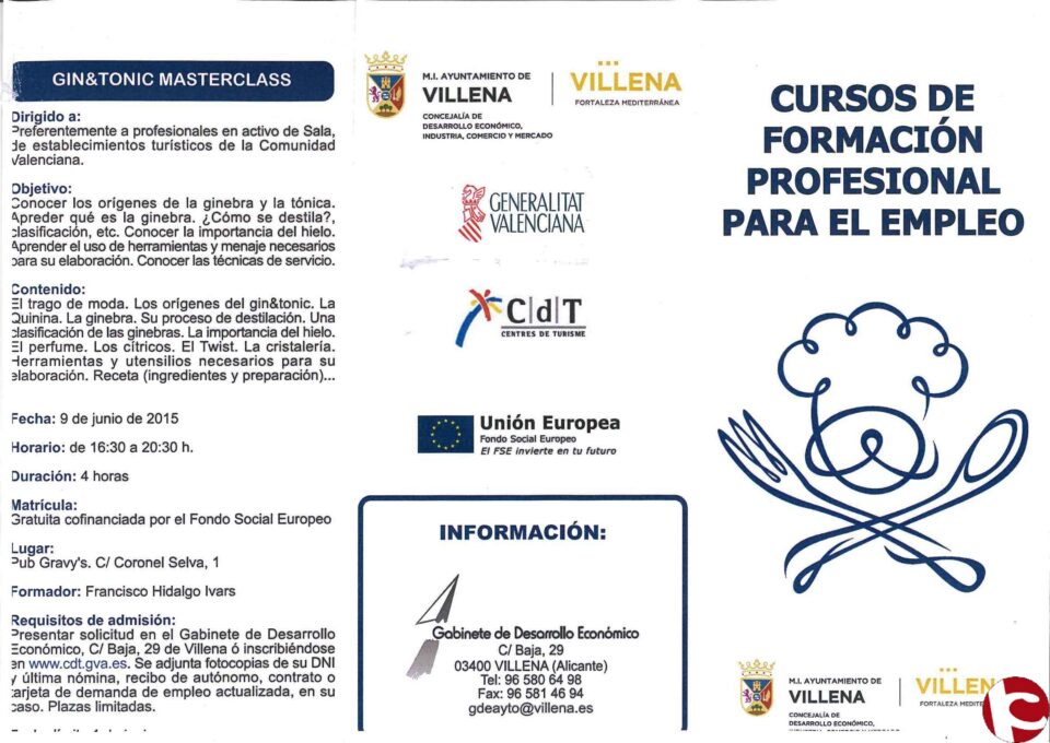 El Gabinete de Desarrollo Económico oferta una serie de talleres y cursos dirigidos al sector productivo y profesional