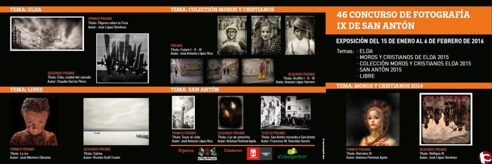LA JUNTA CENTRAL DE COMPARSAS CONVOCA SU 46 CONCURSO DE FOTOGRAFÍAS Y EL IX CONCURSO SOBRE SAN ANTÓN 2016.