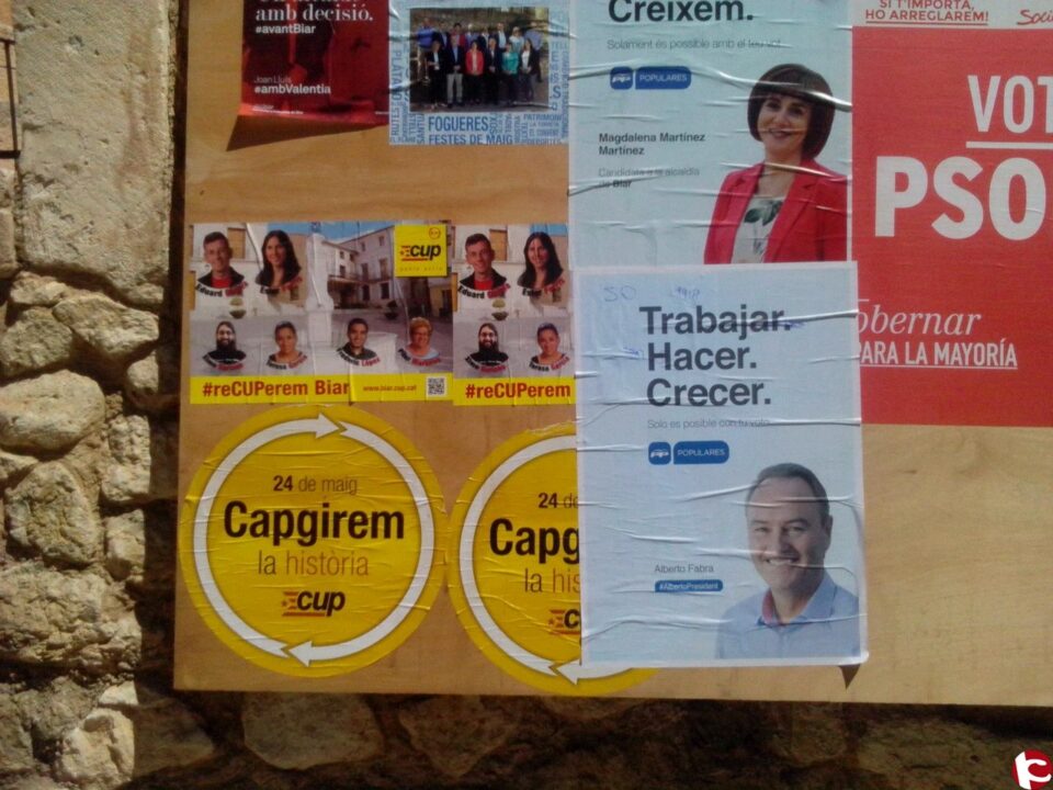 CUP BIAR: "La CUP fem públic el nostre vídeo electoral i tanquem campanya amb un acte al Passeig del «Plátano"