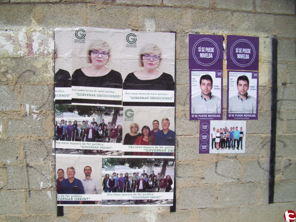 SI SE PUEDE NOVELDA: "RECLAMACIÓN COLOCACIÓN INDEBIDA CARTELES ELECTORALES ANTE JUNTA ELECTORAL"