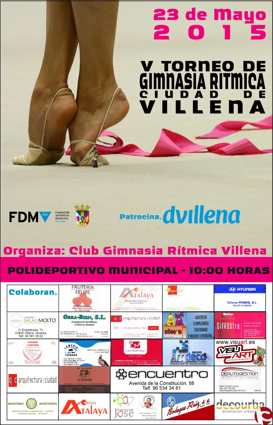 Campeonato de gimnasia rítmica el sábado en el polideportivo