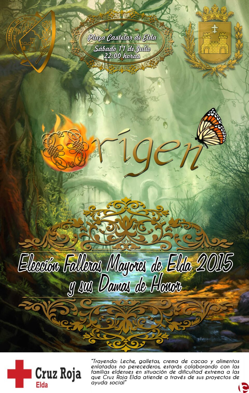 Cena de gala de las candidatas y Elección de las Falleras Mayores de Elda 2015