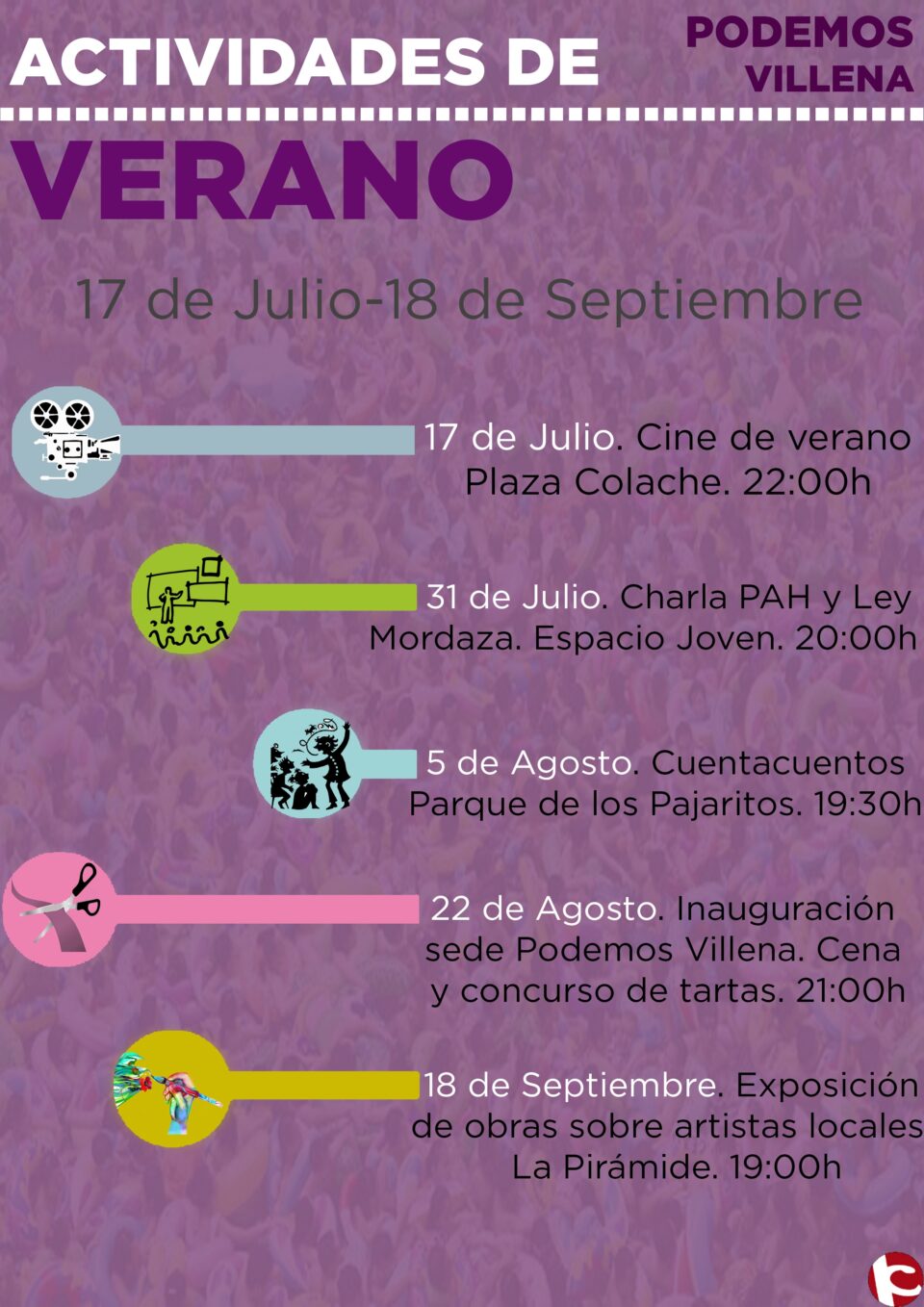 ACTIVIDADES DE VERANO PODEMOS VILLENA