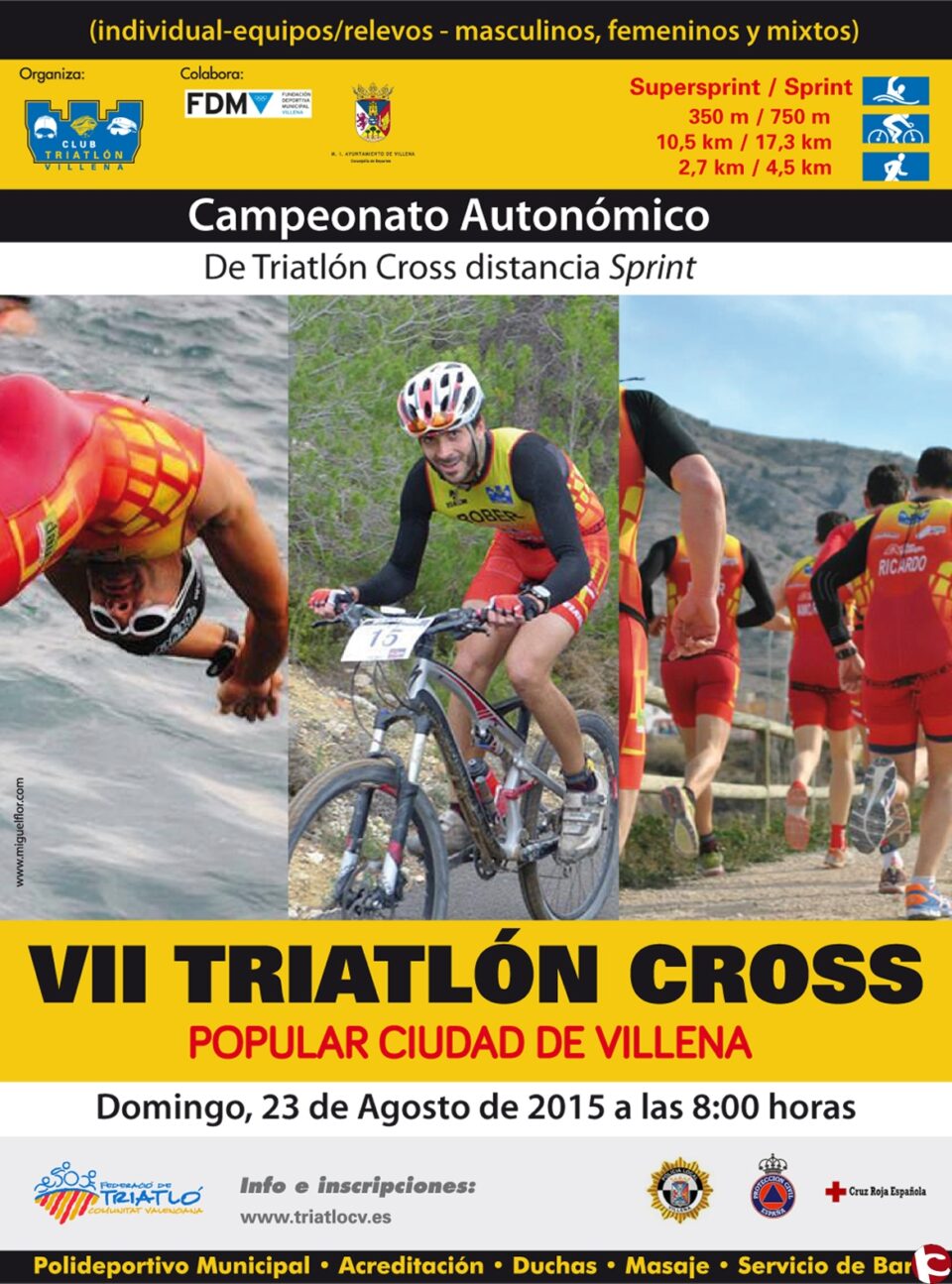 El Club Triatlón de Villena informa sobre el VII TRIATLÓN CROSS POPULAR "CIUDAD DE VILLENA"