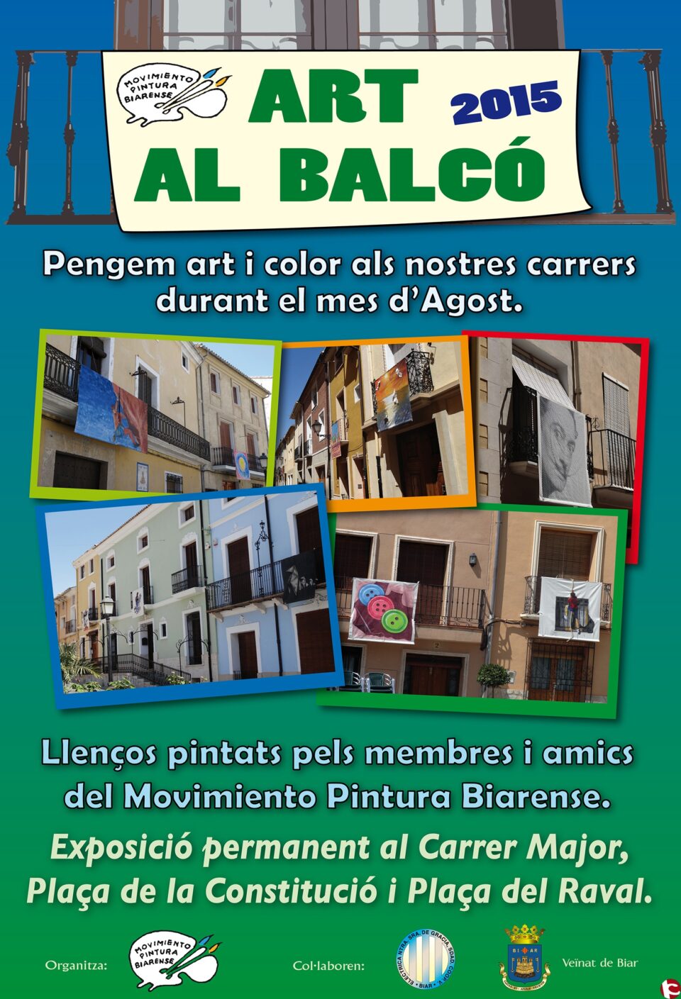 El sábado 1 de agosto se inaugura "Art al balcó 2015"