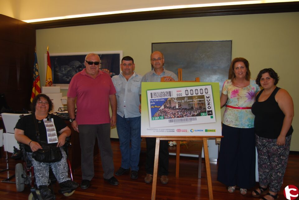 Las Fiestas de Villena en los cupones de la ONCE