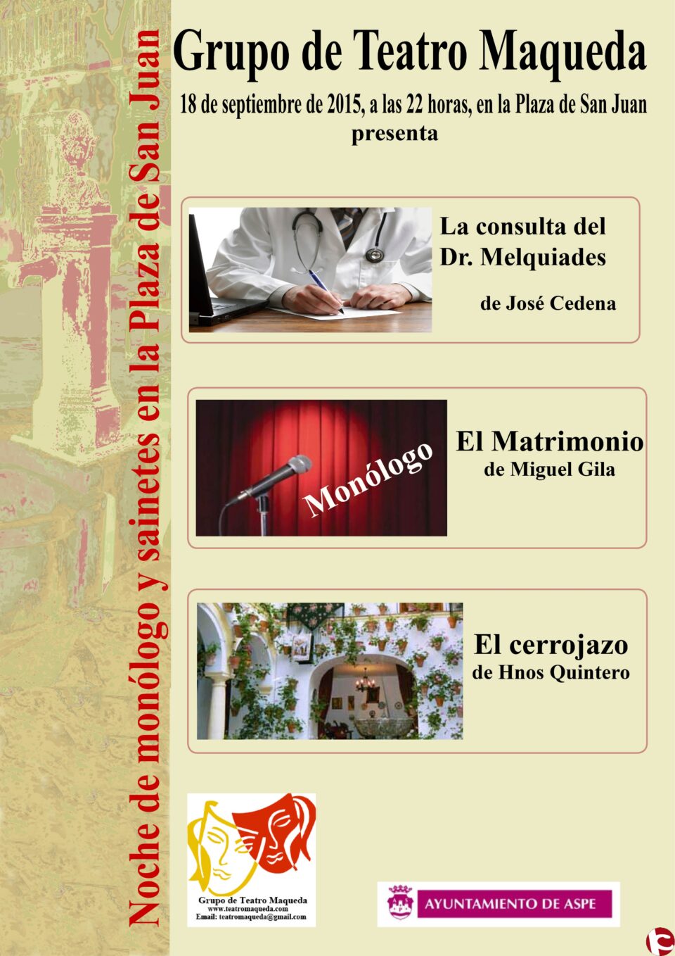 Este próximo viernes día 18 de septiembre