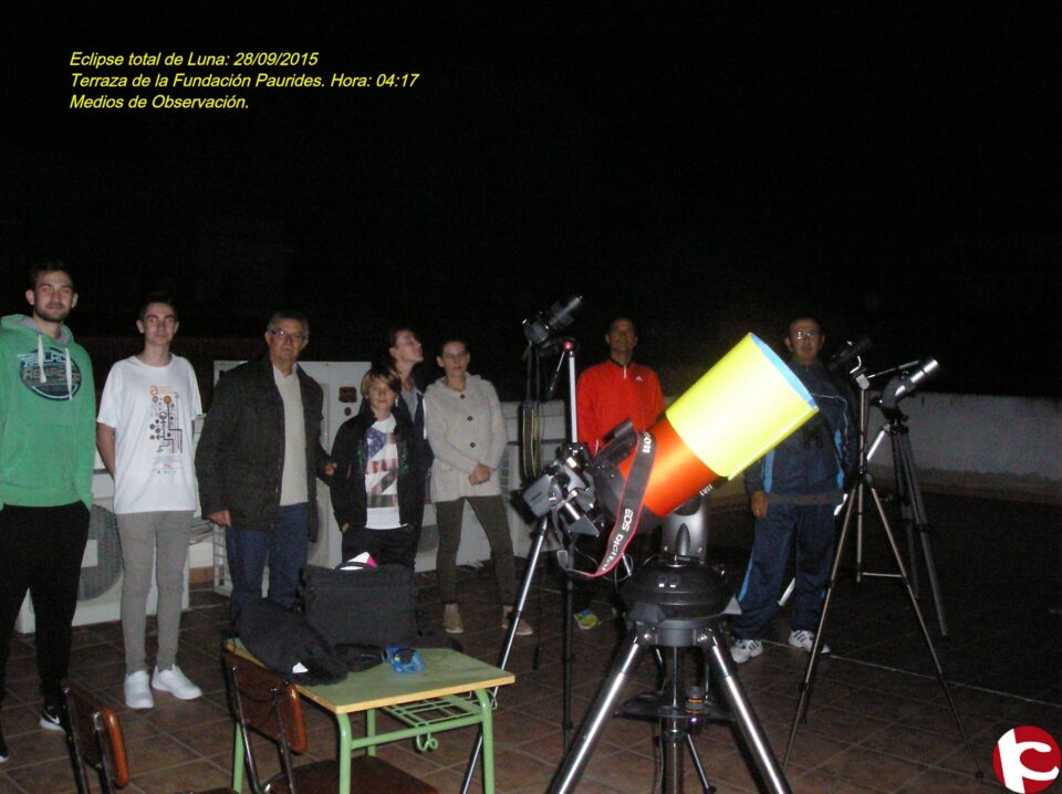 Información del ECLIPSE DE LA SUPERLUNA de la Asociación Amigos de la Astronomía de Elda