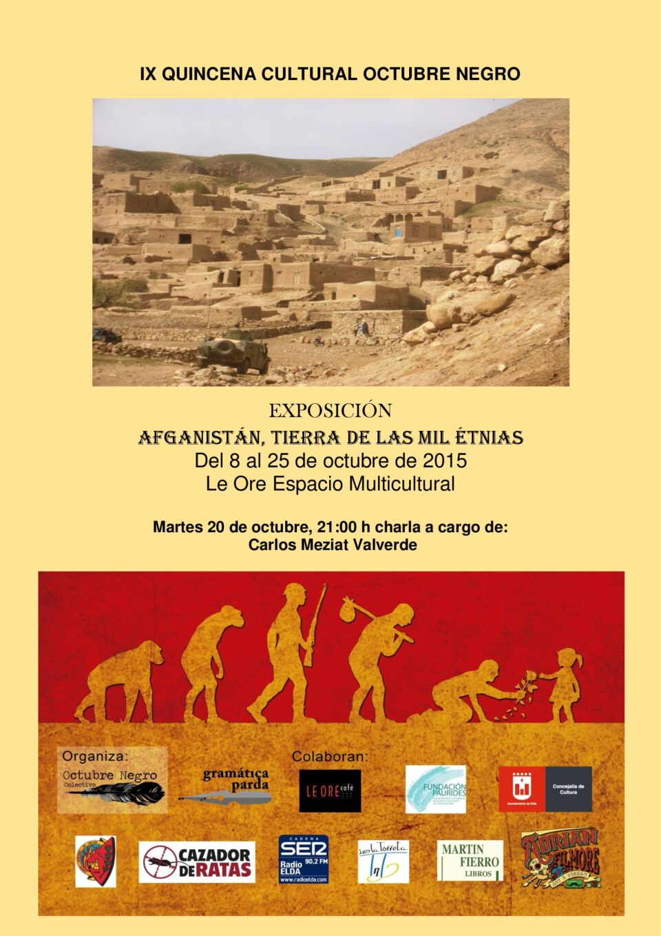 El colectivo cultural Octubre Negro presenta las actividades que se desarrollarán durante este mes