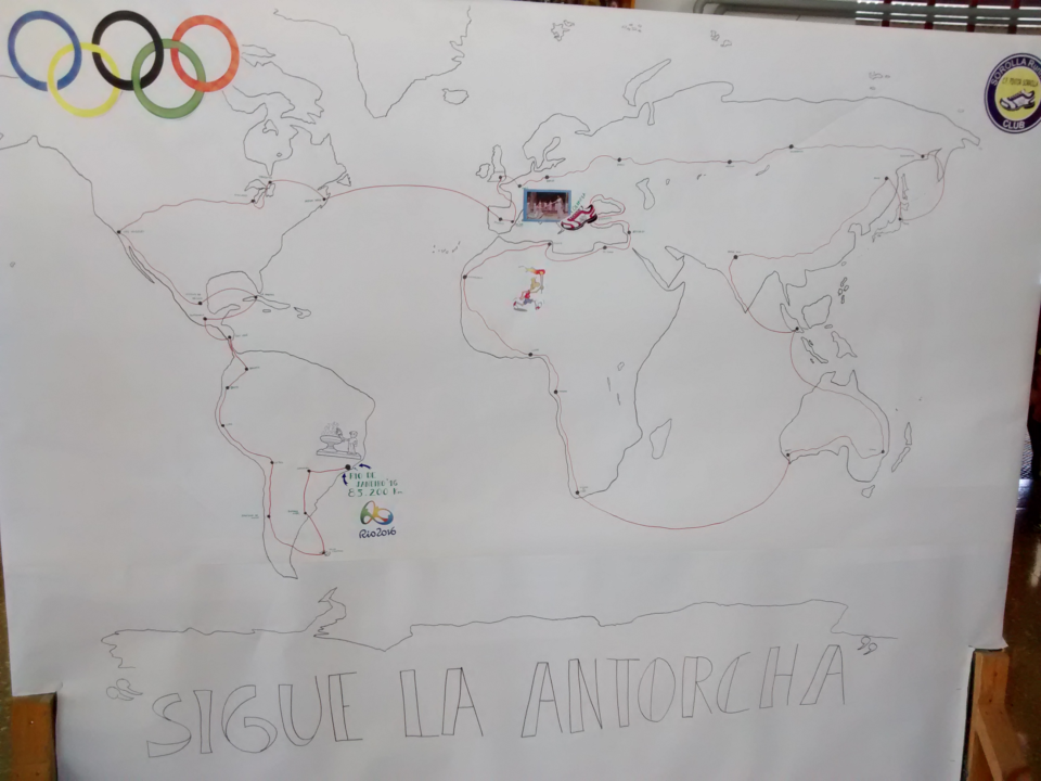 PROYECTO "SIGUE LA ANTORCHA OLÍMPICA" en el Colegio Pintor Sorolla de Elda
