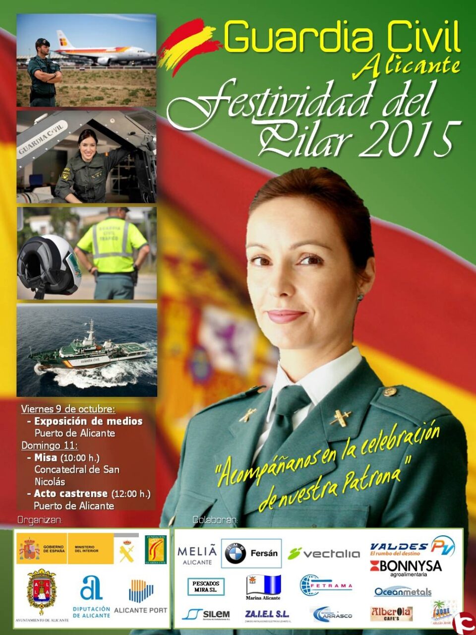 La Guardia Civil de Alicante llevará a cabo el viernes día 9 en el Puerto de Alicante una Jornada de Puertas Abiertas