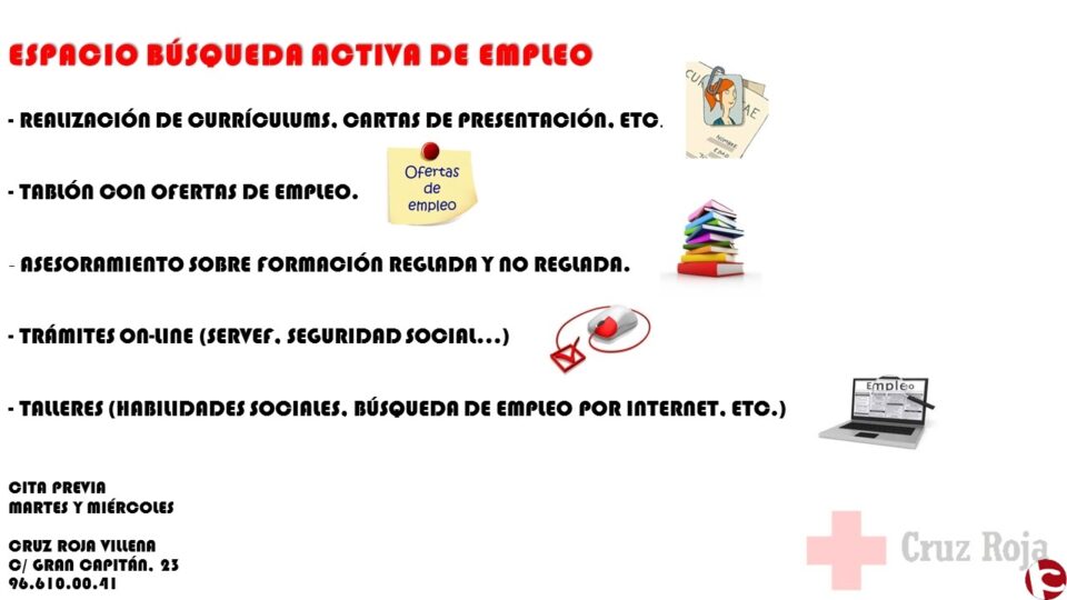 BÚSQUEDA ACTIVA DE EMPLEO de Cruz Roja