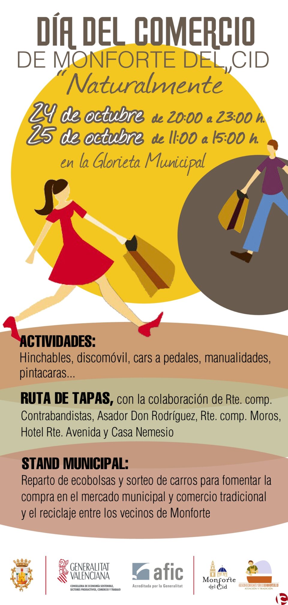 El próximo fin de semana se celebra el Día del Comercio de Monforte del Cid