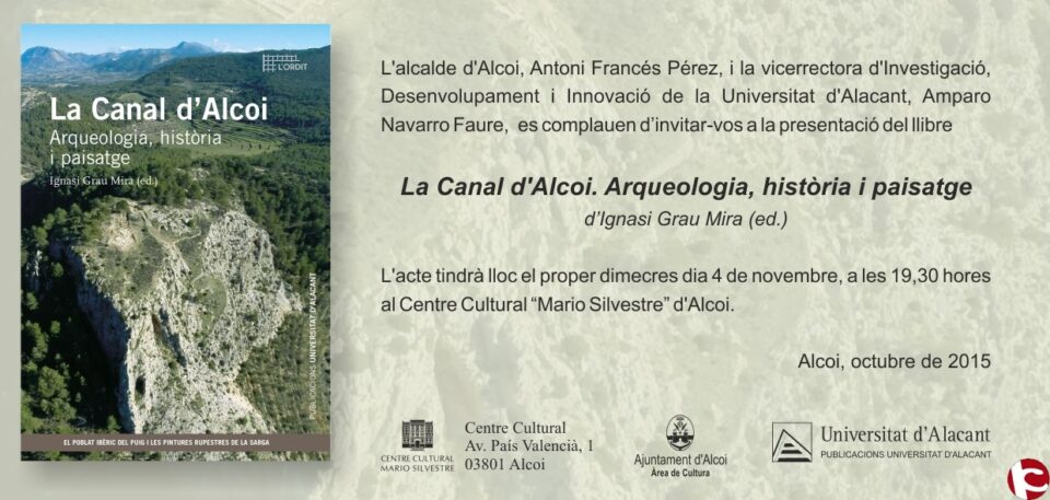 La UA presenta el libro de divulgación científica interdisciplinar y guía para visitantes La Canal d´Alcoi