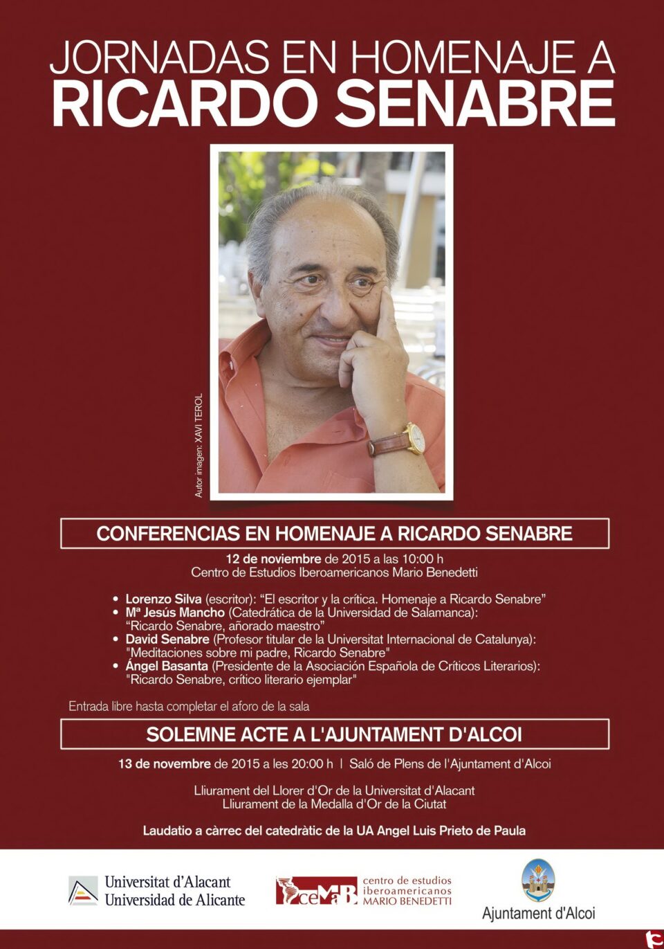 La Universidad de Alicante amplía el homenaje a Ricardo Senabre con una serie de conferencias con escritores y académicos