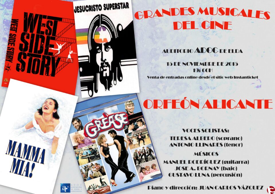 El Orfeón de Alicante acercará grandes éxitos a ADOC