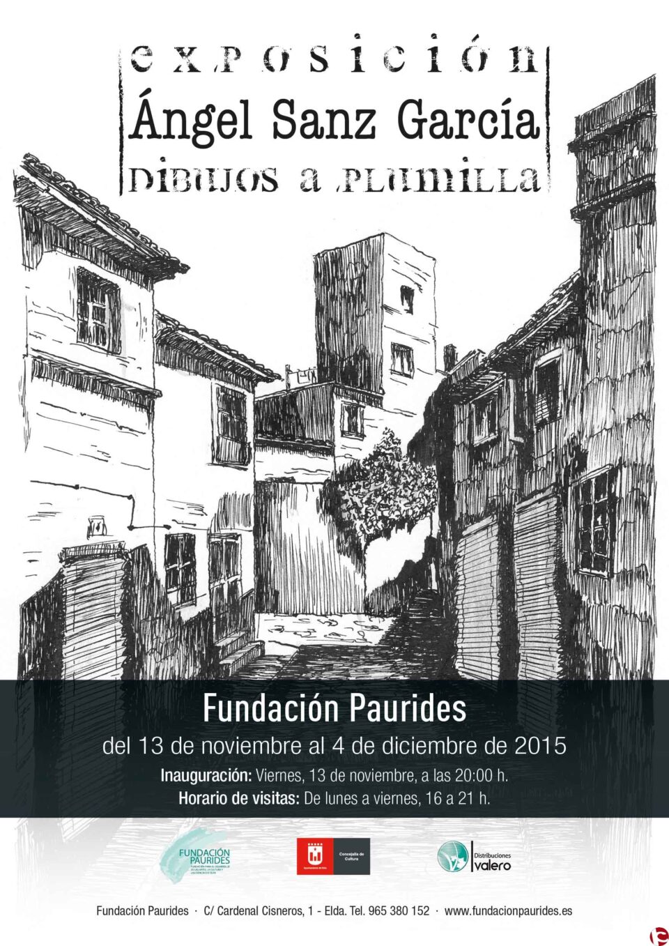EXPOSICIÓN de Ángel Sanz en la Fundación Paurides: "Dibujos a plumilla"